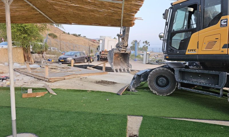 עוד שטח מגודר בכנרת נהרס ונפתח לציבור