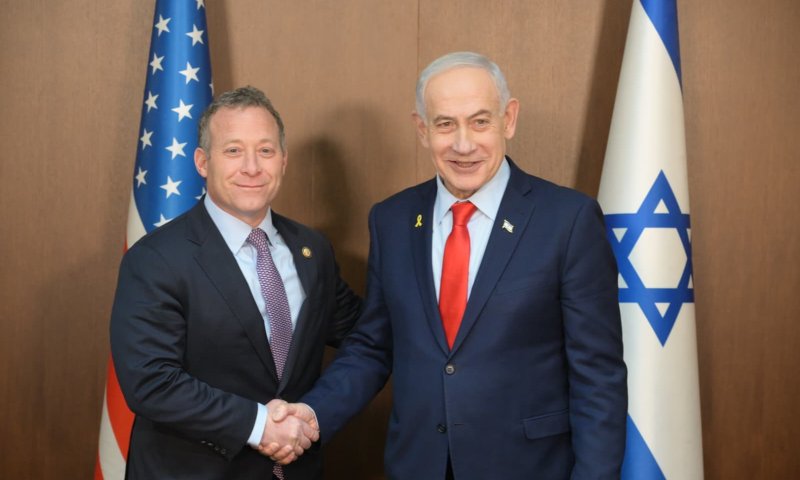 חיזוק ליחסים: ראש הממשלה נפגש עם חבר הקונגרס הדמוקרטי