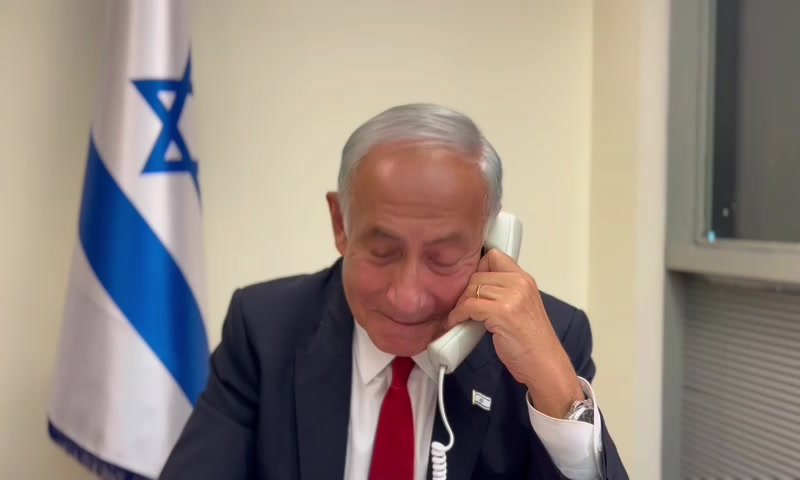 צפו בתיעוד: כך בישר נתניהו להרצוג: "עלה בידי"