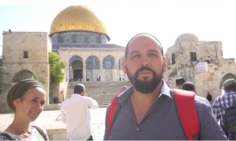 צפו: כוכב מאסטר שף עלה להודות בהר הבית