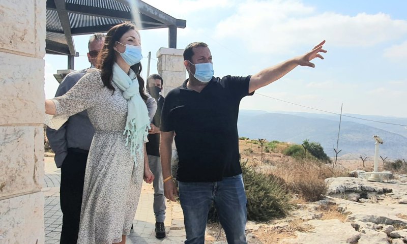 ינקלביץ' בשומרון: "השאיפה שלנו להחיל ריבונות"