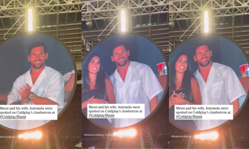 מסי נתפס בהופעה של קולדפליי: "ספורטאי מספר 1 בכל הזמנים!"