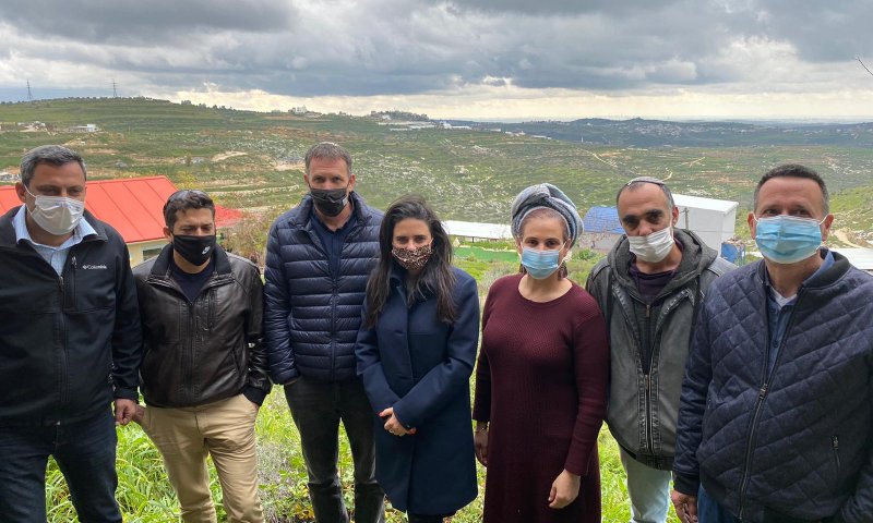 שקד: "להסדרת ההתיישבות נדרש אומץ, לימינה יש זאת"