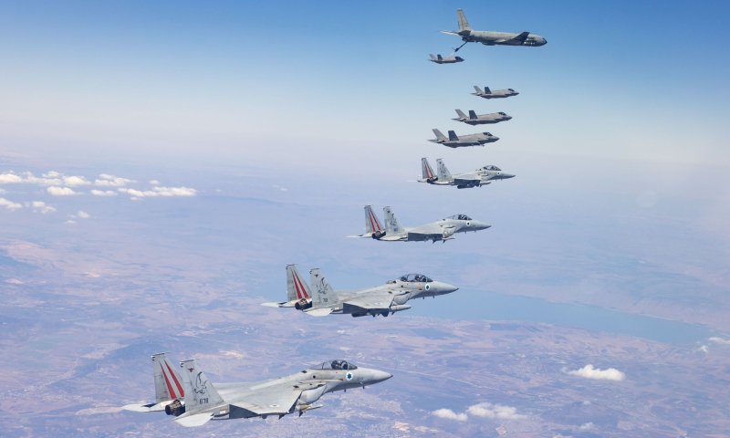 רמז לאיראן? חיל האוויר תרגל תדלוק אווירי של מטוסי קרב