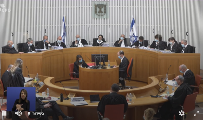 זאת רשימת המניעויות המלאה של שופטי בג"צ