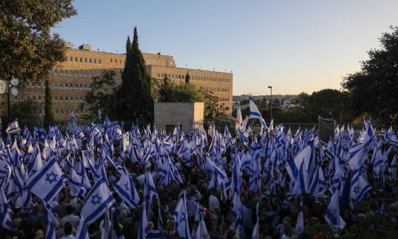 מאות אלפי מפגינים בעד הרפורמה המשפטית