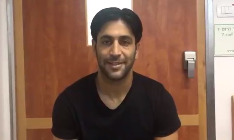 צפו: אליניב ברדה במסר ראשון מבית החולים