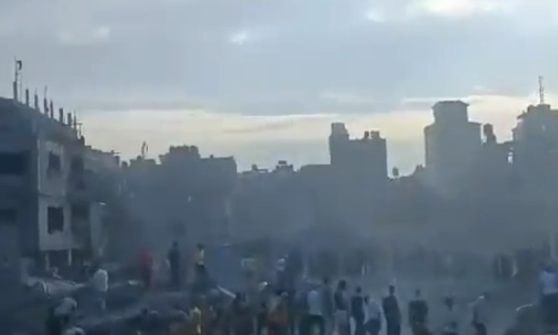 בעזה טוענים: מאות הרוגים בתקיפת צה"ל בג'באליה