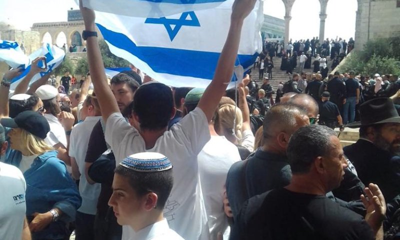 55 שנה אחרי: דגל ישראל שוב מונף בהר הבית