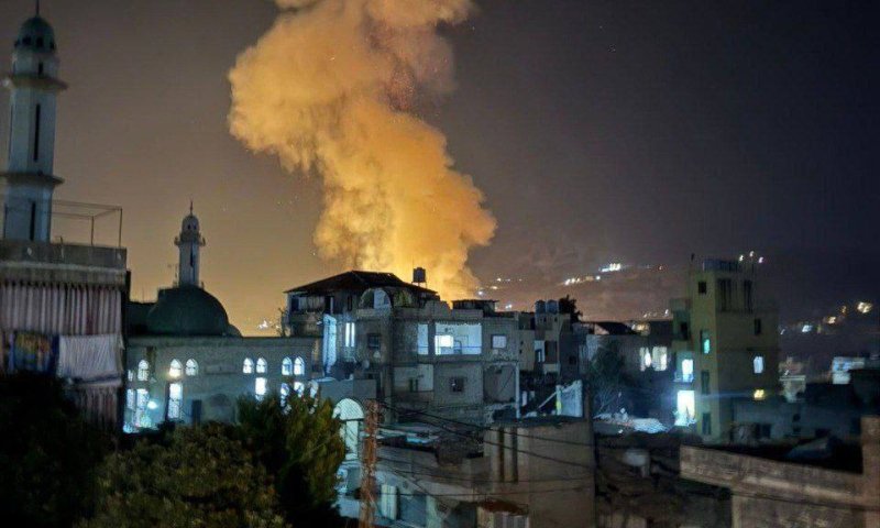 פטריית אש ענקית: צה"ל תוקף מהאוויר בלבנון
