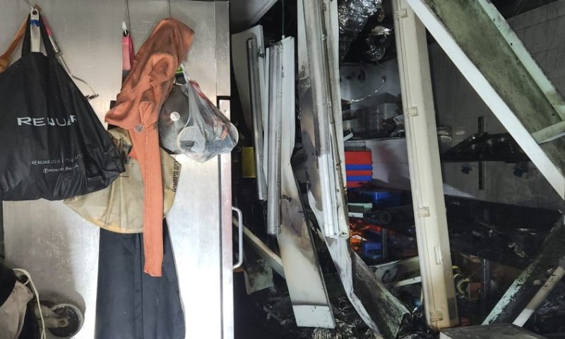 שריפה במרכז הרפואי ברזילי באשקלון