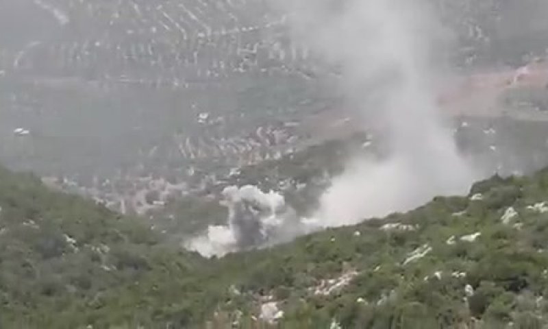 15 פגזים לשטחים פתוחים: צפו בירי התגובה של צה"ל