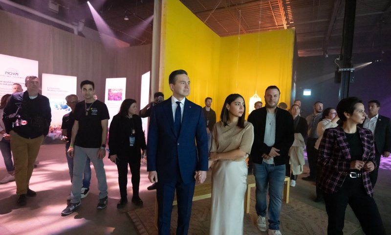 המועמד לראשות הממשלה הגיע למיצג הנובה: "עומד לצד ישראל"