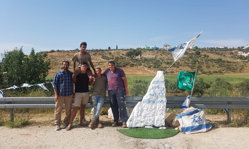 שוקמה האנדרטה לזכר בני משפחת הנקין בשומרון