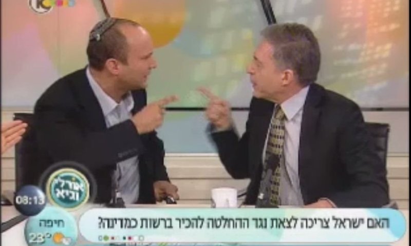 בנט מזכיר לביילין את נרצחי אוסלו ומוציא אותו מהכלים