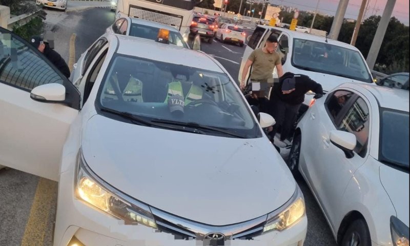 כך ניסתה חוליית שב"חים לחמוק מהמשטרה