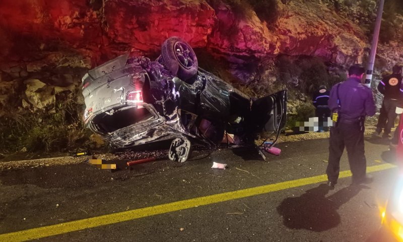 במהלך הלילה: הרוג ופצוע קשה בתאונת דרכים קטלנית בשומרון