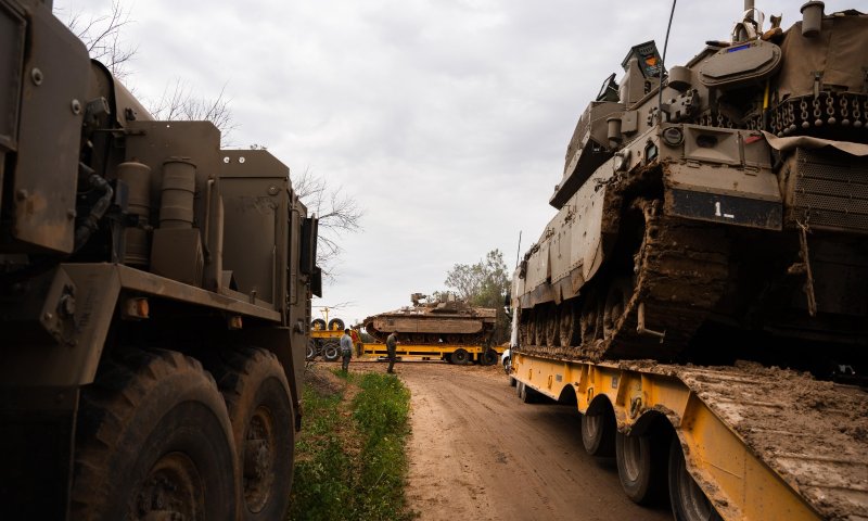 לקראת הרחבת הפעולה בעזה: אוגדה 36 החלה להיערך לתמרון קרקעי