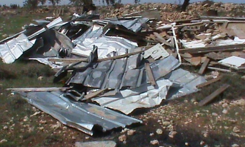 זה מה שנשאר ממאחז רמת מגרון אחרי ההרס הבוקר