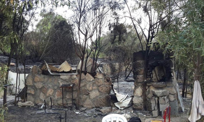 פורעים הציתו את בית המדרש של ישיבת חומש