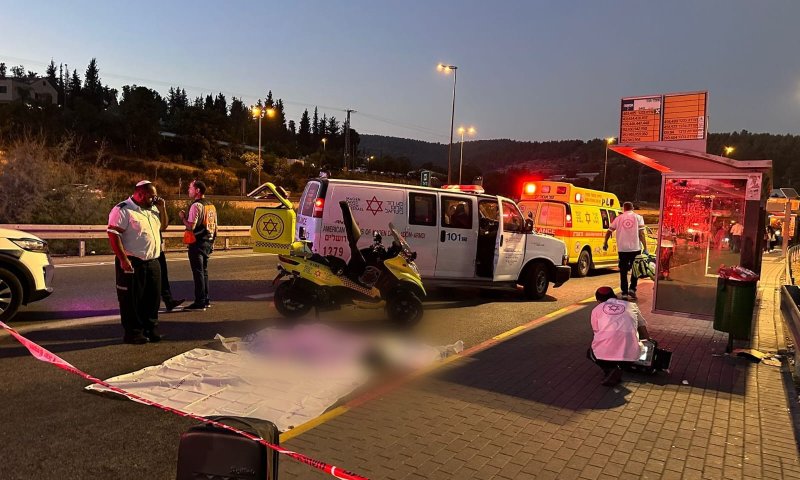 תאונה קטלנית: הרוג מפגיעת אוטובוס בכביש 1