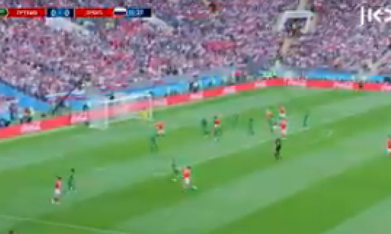 רוסיה ניצחה 5-0 במשחק הראשון של המונדיאל. צפו