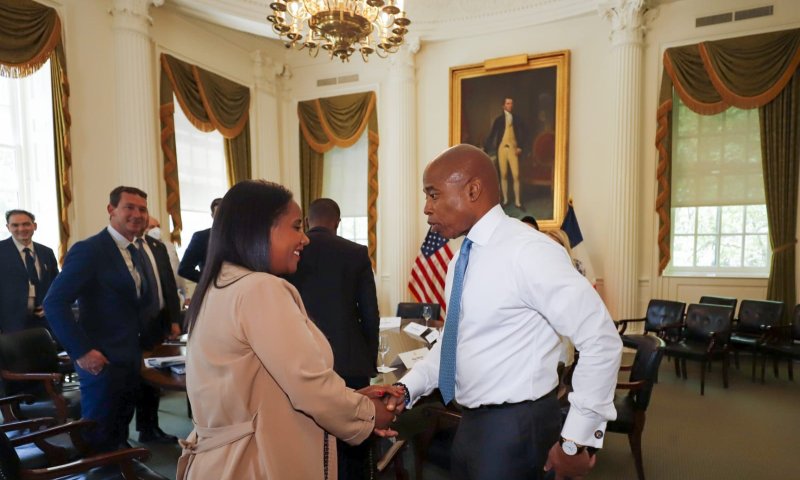 תמנו שטה נפגשה עם ראש העיר ניו יורק: "ידיד אמת"