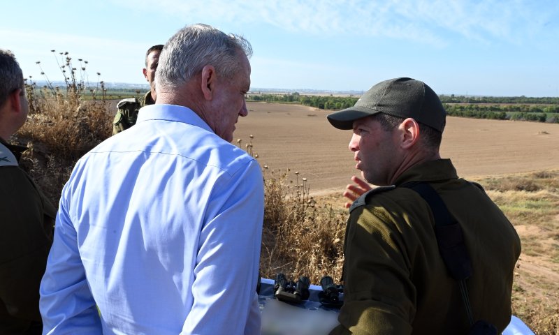 לראשונה בתור שר הביטחון: גנץ ביקר בעוטף עזה