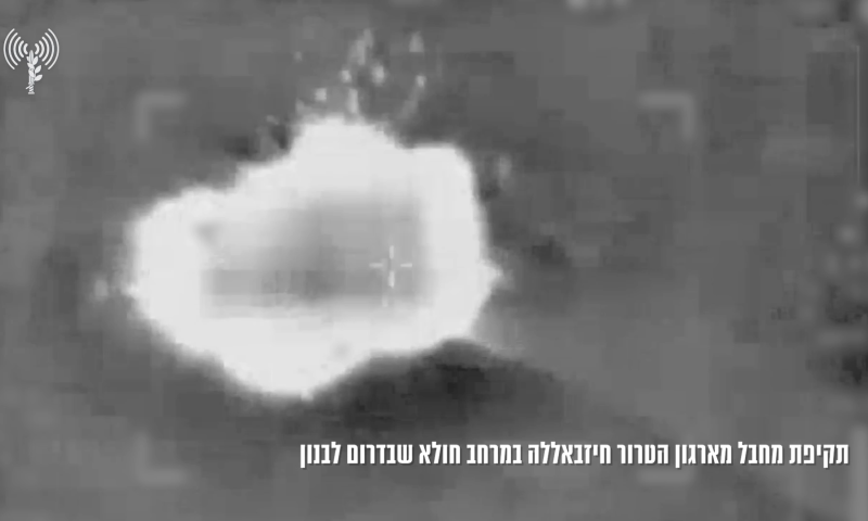 צפו בתיעוד: כך צה"ל חיסל מהאוויר שני מחבלים בדרום לבנון