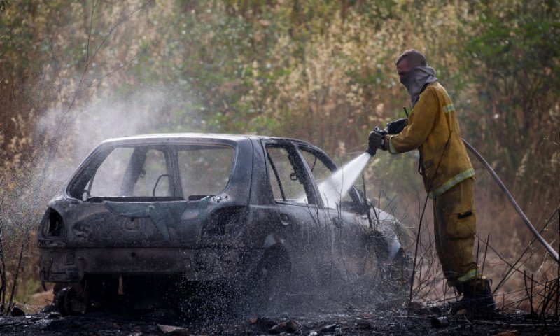 אירוע חריג בבנימין: חשד להצתת רכב על ידי נערים