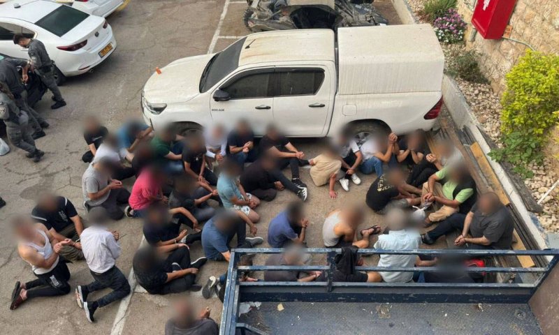 מבצע נרחב: עשרות שב"חים מעזה נעצרו בנצרת