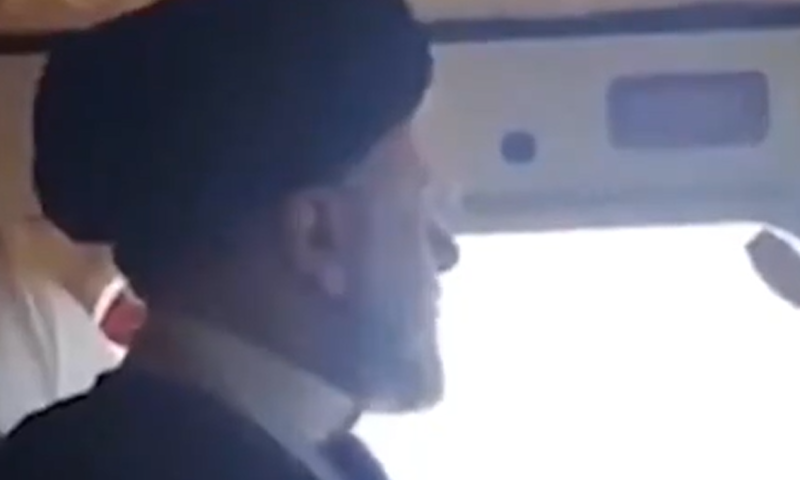 תיעוד אחרון של נשיא איראן במסוק רגע לפני ההתרסקות