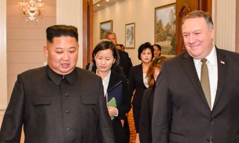 ממשיכים במאמצים: פומפאו נפגש עם קים ג'ונג און