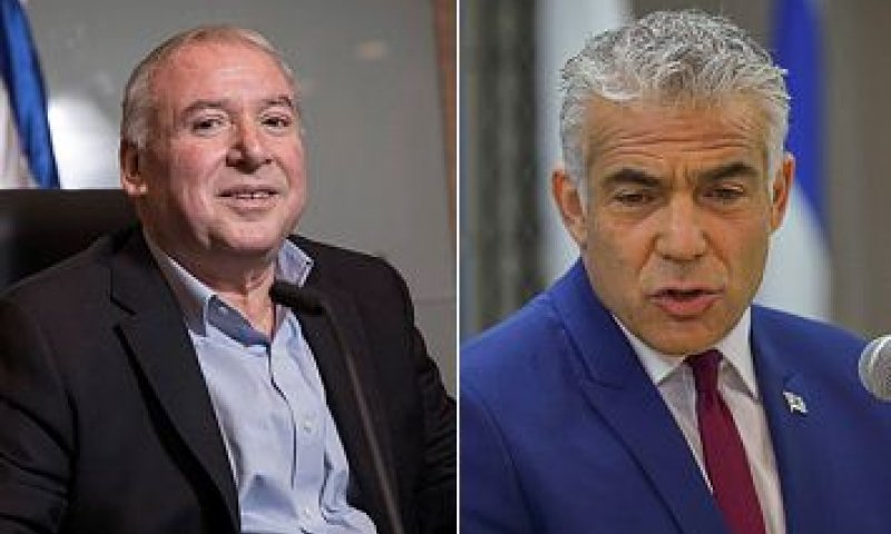 לפיד לאמסלם:"תיזהר ממני, דבר יפה על הילדה שלי"