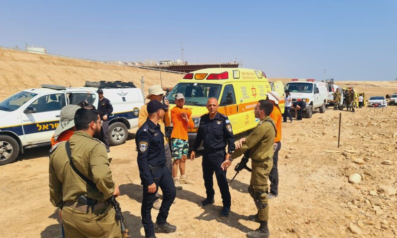 מבריח נהרג ו-4 התייבשו בשטח צבאי ליד ים המלח
