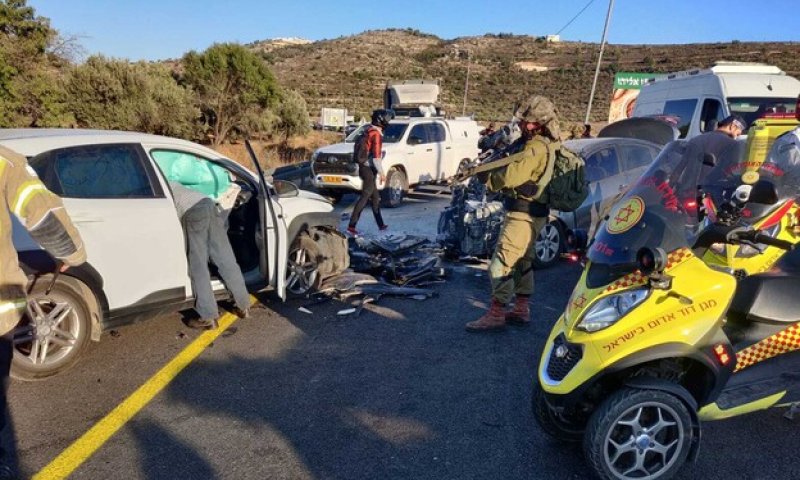 תאונה קשה בבנימין: שבעה פצועים, בהם 5 בני משפחה