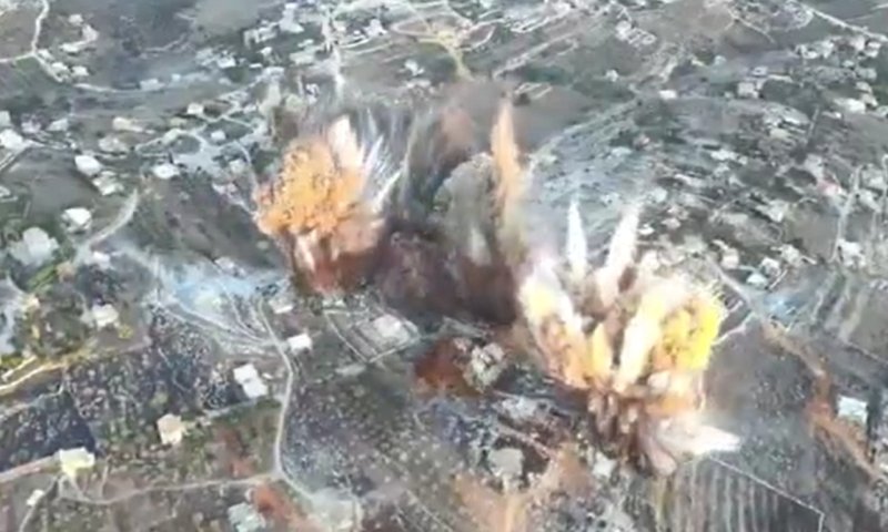 400 טון חומר נפץ: השמדת המנהרה שזוהתה כרעידת אדמה בצפון