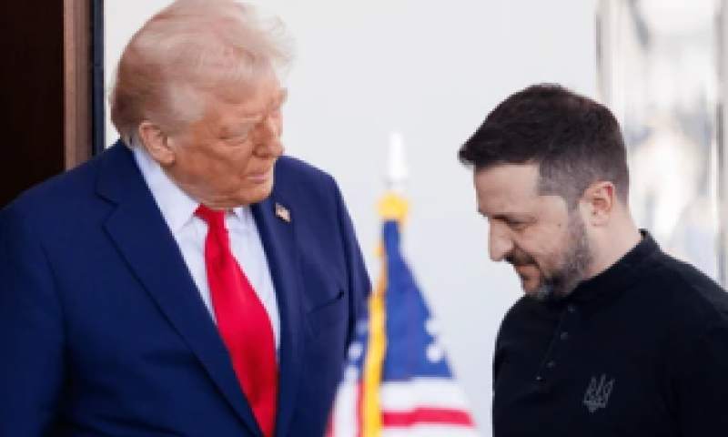 טראמפ וזלנסקי נפגשו: וסירבו לחשוף אם אוקראינה תוותר על שטח