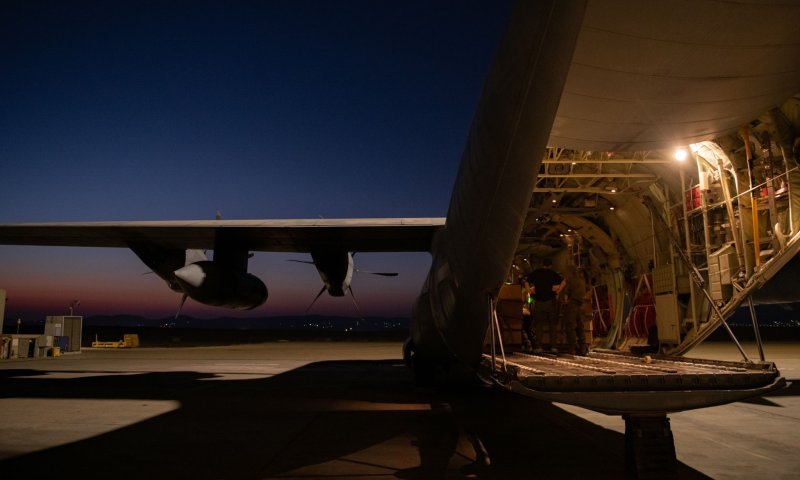 חבילות סיוע הומניטארי הוצנחו שוב ברצועת עזה