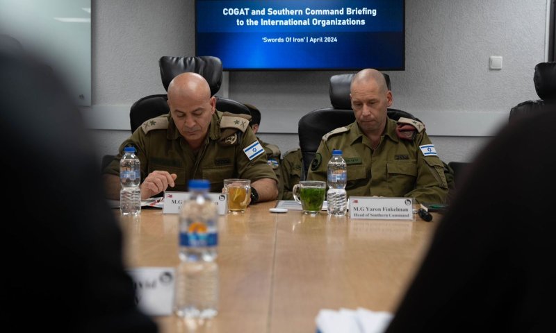 פיקוד דרום נפגשו עם נציגי הארגונים הפועלים בעזה