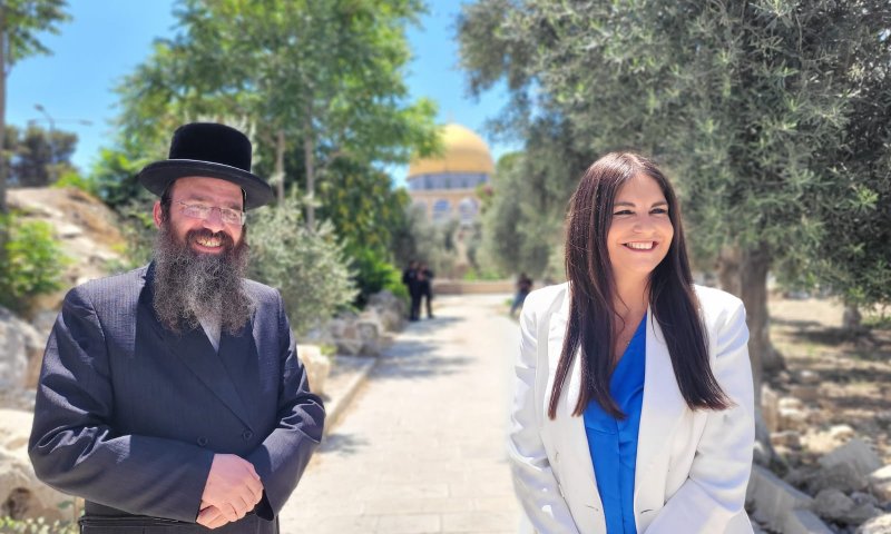 להצלחה בפריימריז: ח"כ קרן ברק עלתה להר הבית