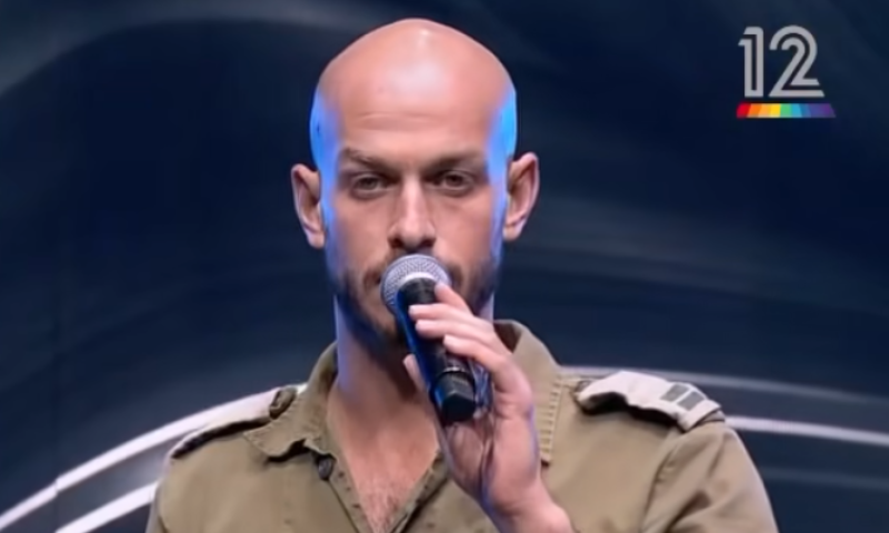 לפני שבועיים: האודישן של הקצין שנפל היום בקרב. צפו