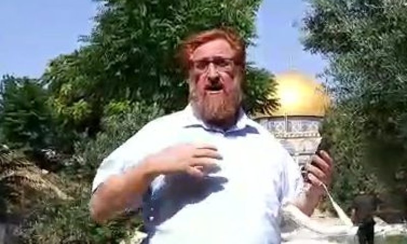 צפו: יהודה גליק עלה להר הבית לברך ברכת הגומל