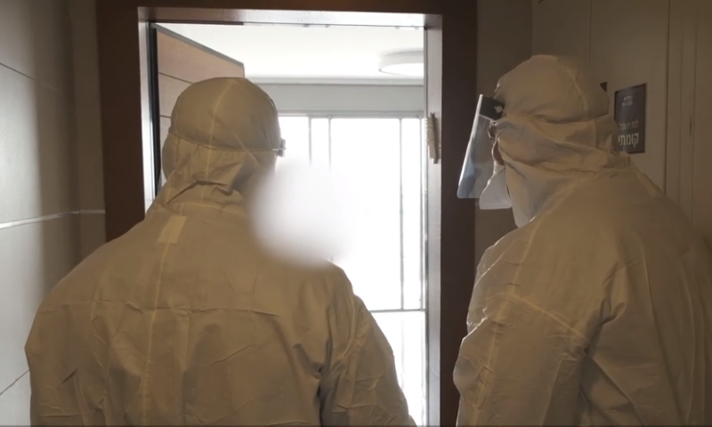 צפו: ככה המשטרה מוודאת שנשארים בבידוד