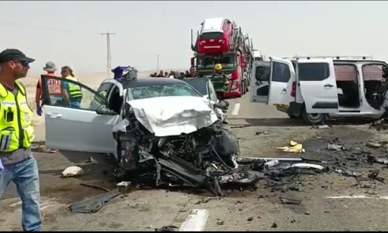 4 הרוגים בתאונה קטלנית בערבה