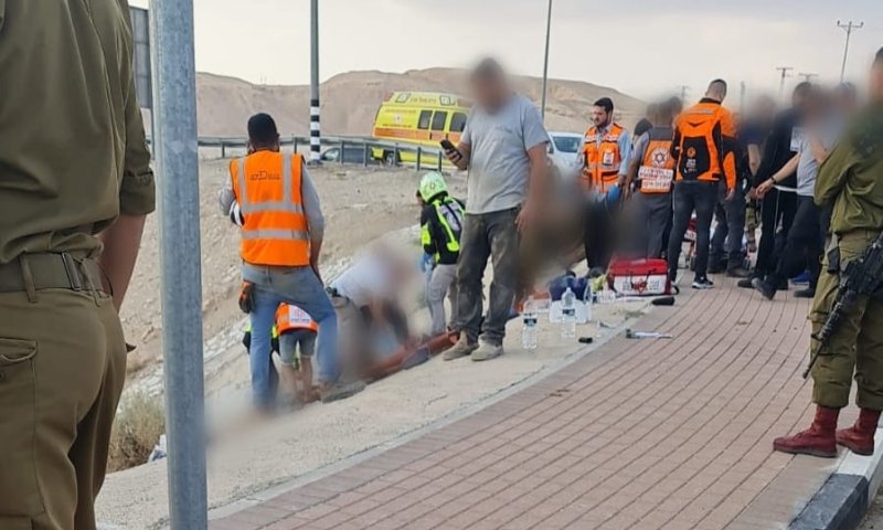 דיווח ראשוני: פיגוע דריסה כפול באזור נבי מוסא