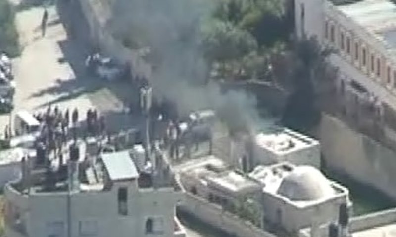 לאחר הרצח: פלסטינים הציתו את קבר יוסף