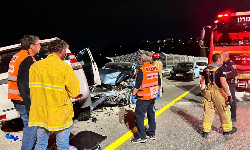 תאונת דרכים קשה בשומרון, מספר פצועים במקום