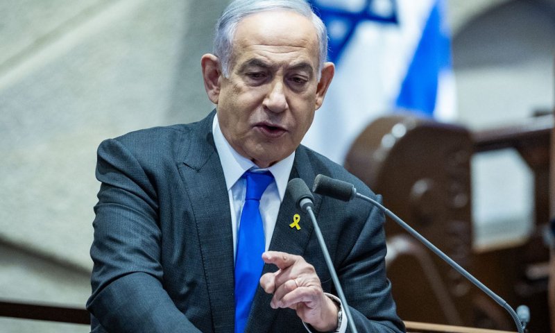 נתניהו בכנסת: "אנחנו מחזיקים את חמאס בגרון"