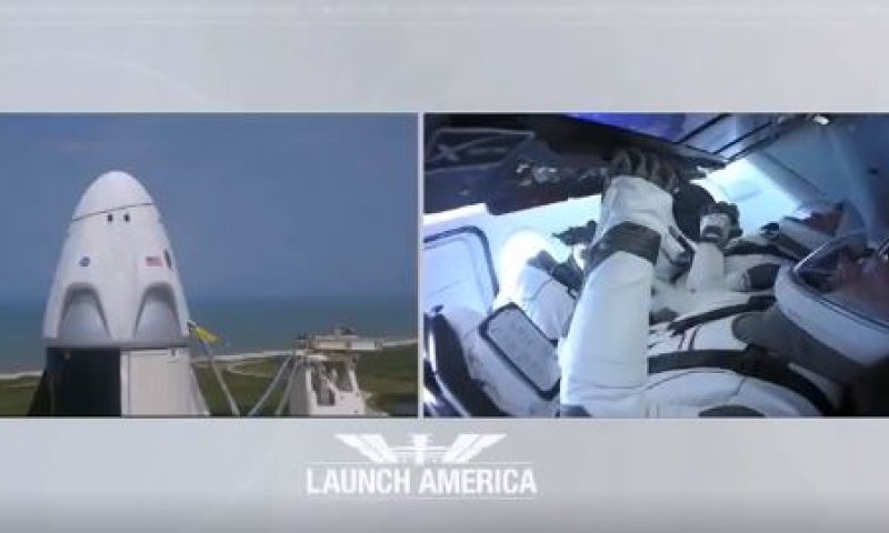 צפו: השיגור הפרטי הראשון של אסטרונאוטים לחלל